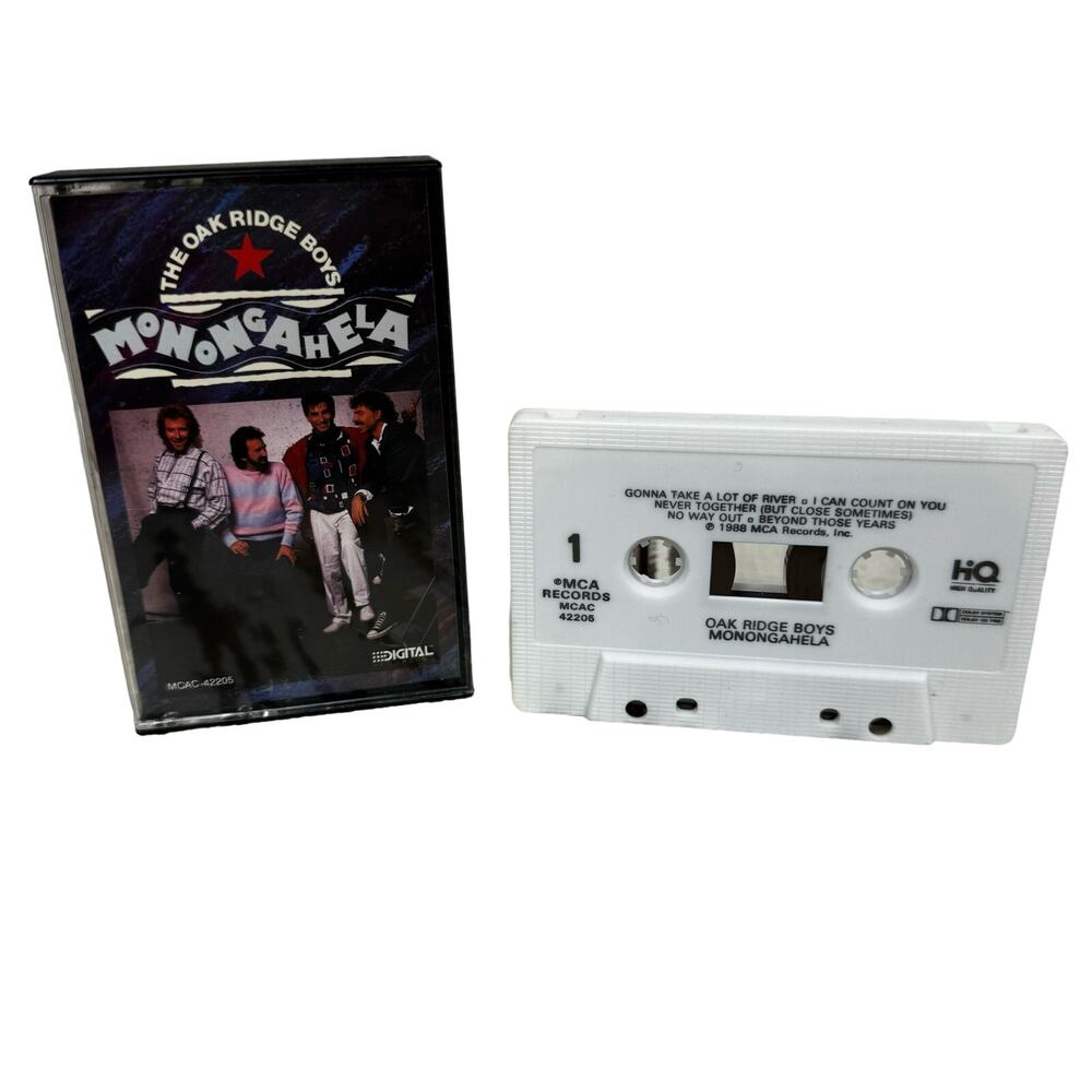 The Oak Ridge Boys Monongahela 1988 Cassette Tape MCAC 42206 American Country